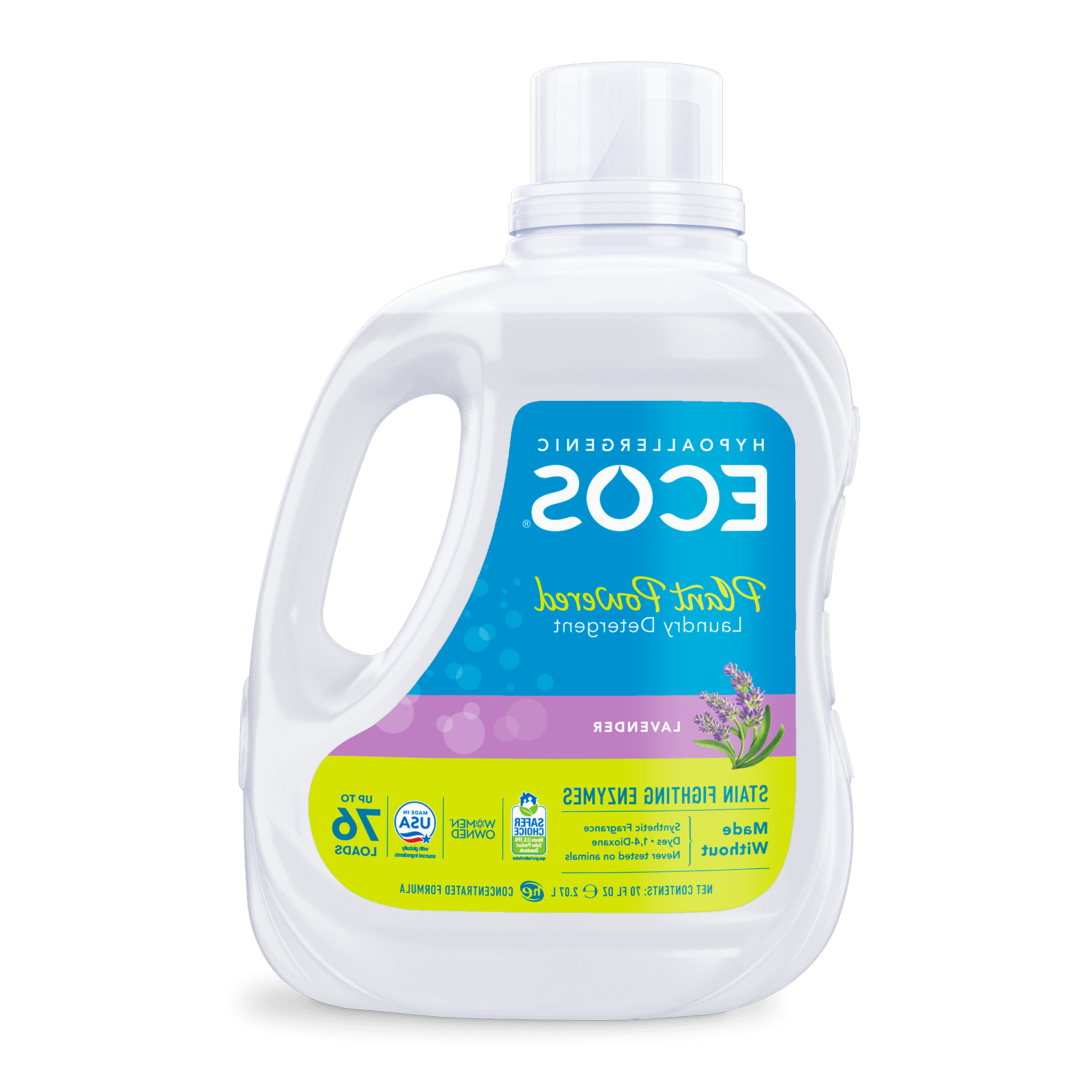 ECOS 洗衣 Detergent With Enzymes Lavender Front