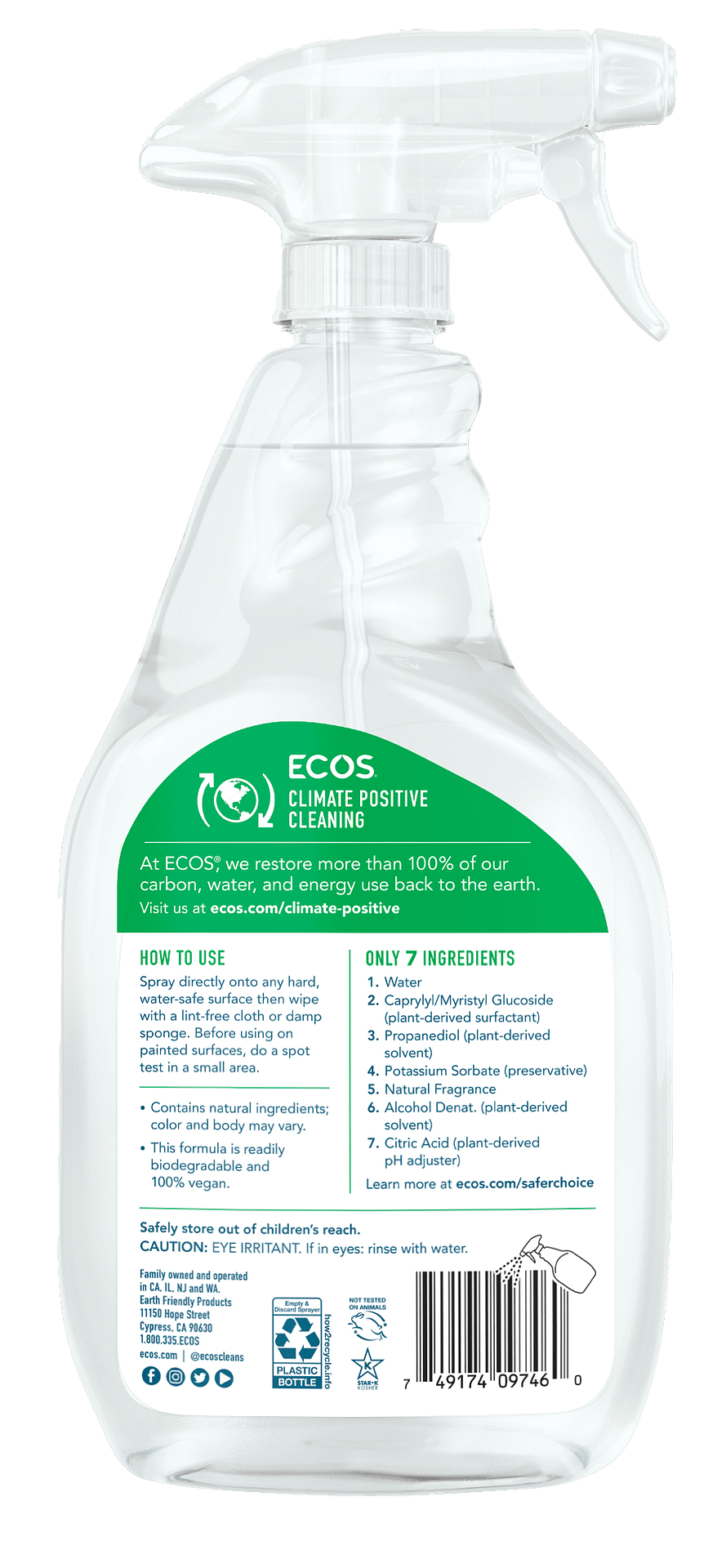 Pet Safe Cleaners Sustainable Household Products ECOS®