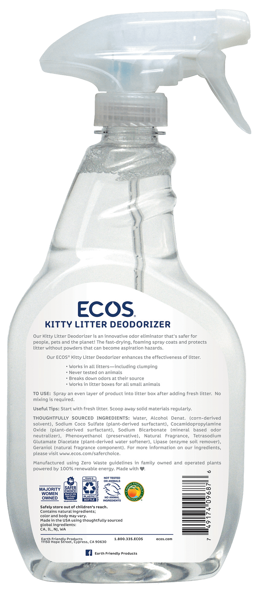 kitty litter spray