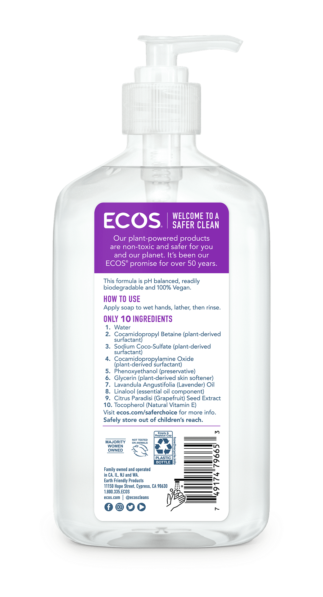 Hypoallergenic Hand Soap Household Hand Cleaner ECOS®