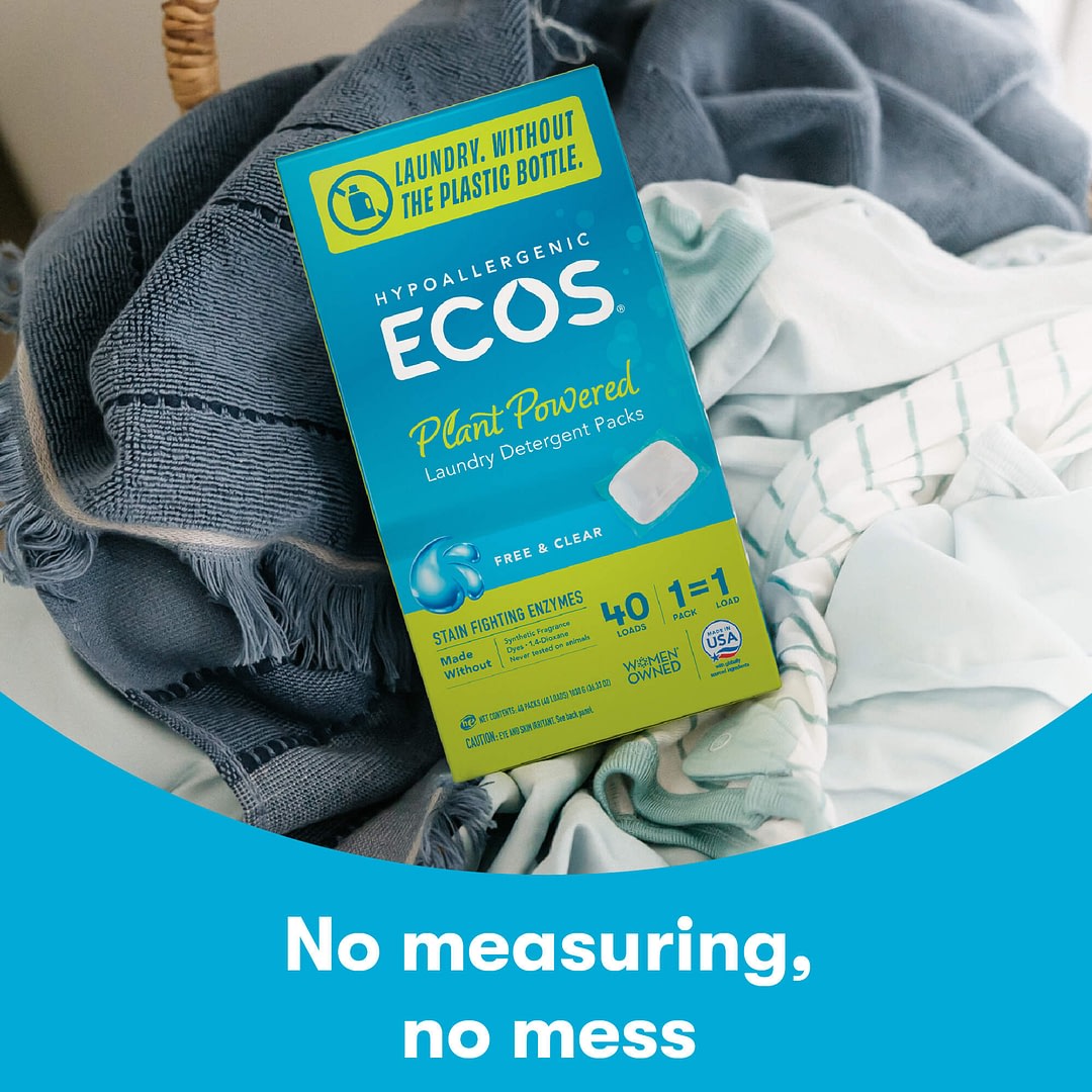 ECOS Laundry Packs Free & Clear No Measuring
