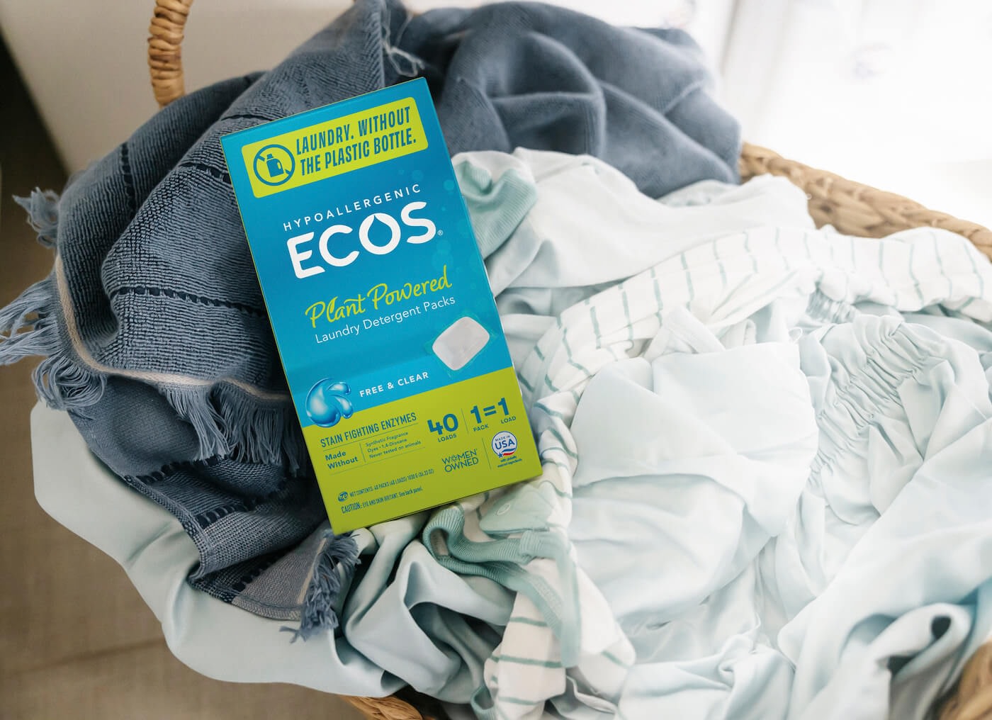 Using ECOS Laundry Packs