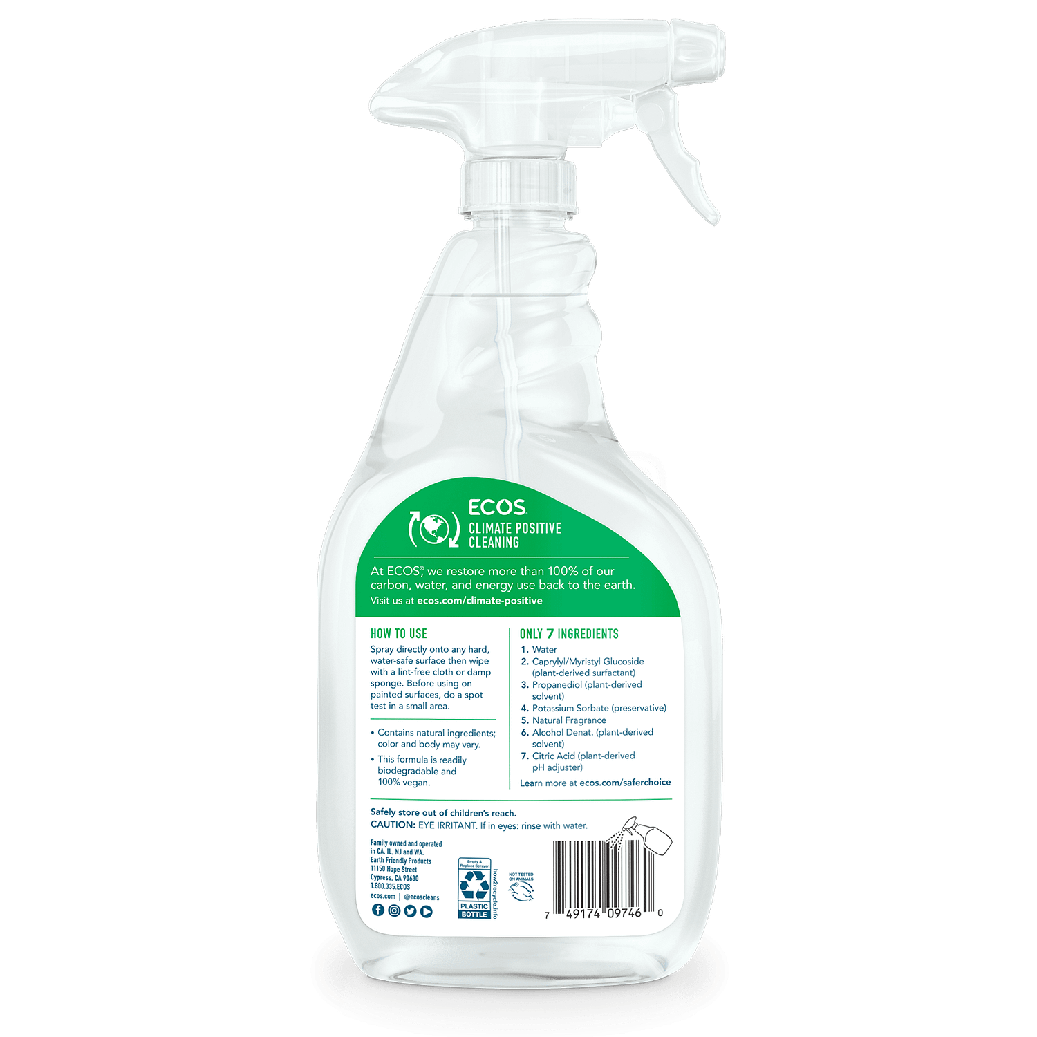 ECOS All Purpose Cleaner Parsley Back