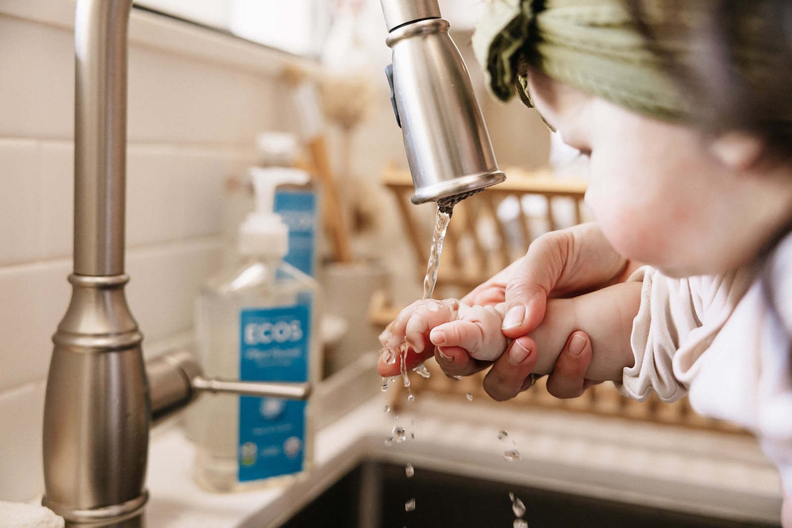 Washing Baby Hands