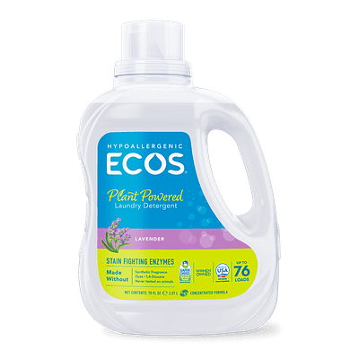 ECOS Laundry Detergent With Enzymes Lavender Front