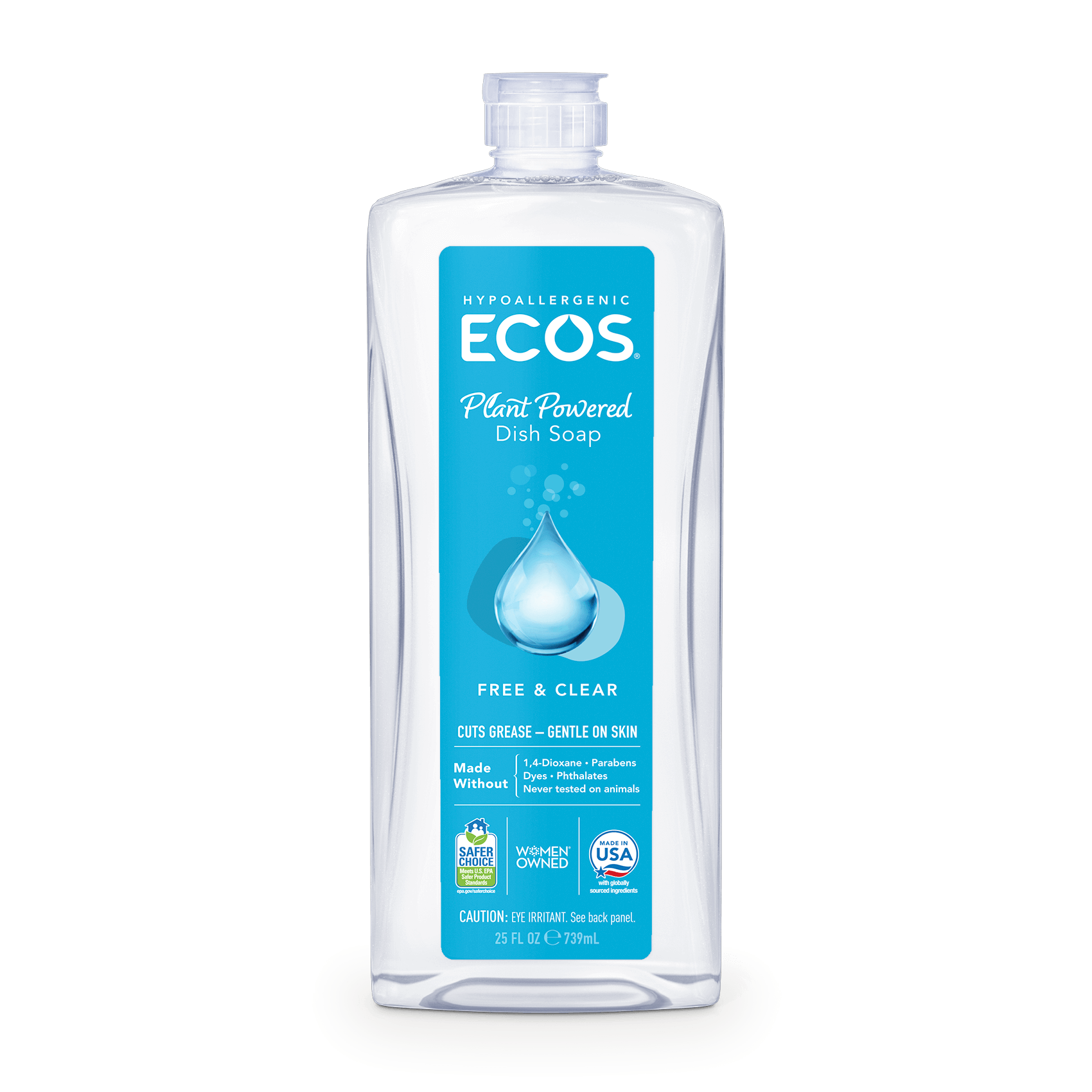 Free & Clear Dish Soap Powered By Plants And Made Without Dyes