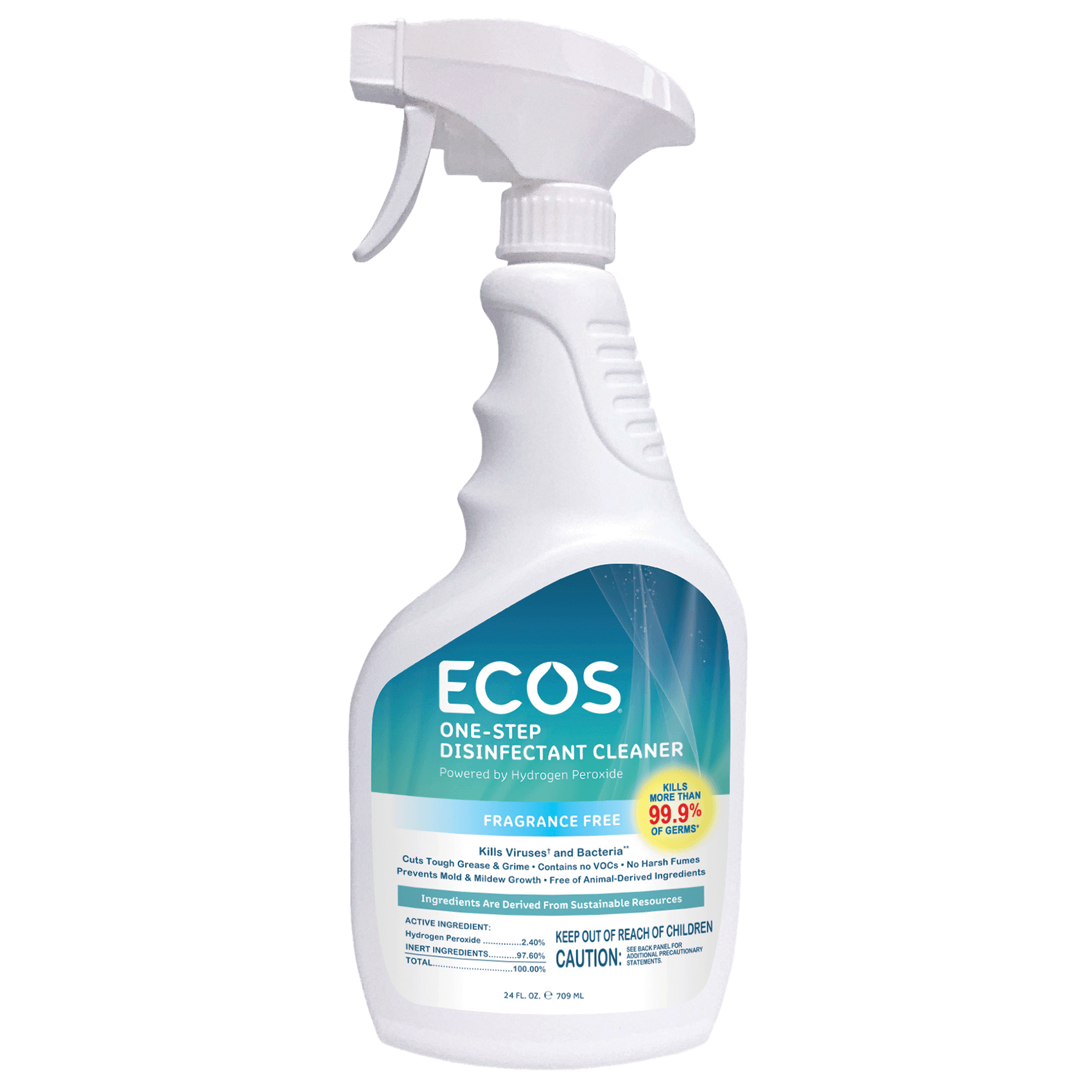 Spray Limpiador Desinfectante de un solo paso para desinfectar y limpiar -  ECOS®.